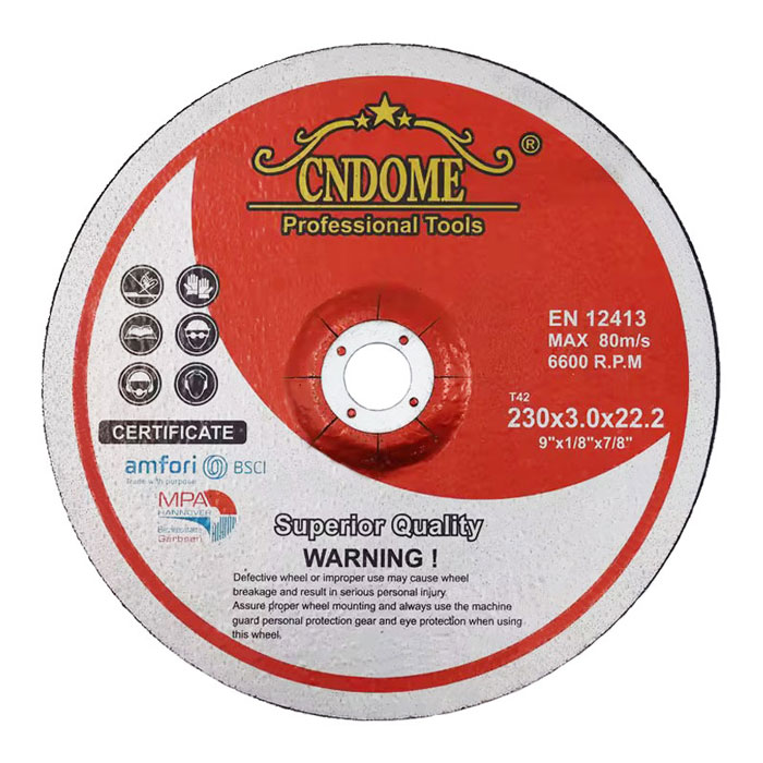 Depressed Center Cutting Disc